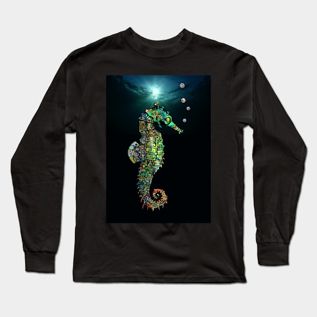 Seahorse Long Sleeve T-Shirt by BLZBob